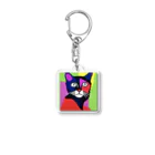 SuperTrioのCOLOR CAT アクリルキーホルダー