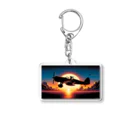 NinjaSamurai shopのNinjaSamurai coolシリーズ　～悲しみの向こうに～ Acrylic Key Chain