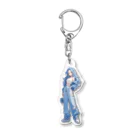 壁紙屋さんのPastel Girls "Blue" Acrylic Key Chain