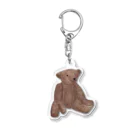 みにゆん　ねこのLovely bear。brown bear Acrylic Key Chain