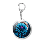 RetrowaveFlowerのRetrowaveFlower-ダリア- Acrylic Key Chain