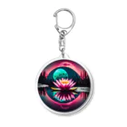 RetrowaveFlowerのRetrowaveFlower-睡蓮- Acrylic Key Chain