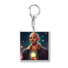 kuchibueyaのかわいいおハゲのおじさんイラストグッズ Acrylic Key Chain