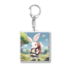 kawaiinekochanの可愛いウサギ Acrylic Key Chain