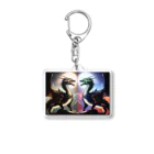 CHIKUSHOのTwo Dragon　keyring アクリルキーホルダー