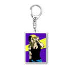 tkntm_000の金髪の女性 Acrylic Key Chain