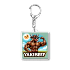 muscle_laboのYAKIBEEF Acrylic Key Chain