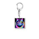 629_CAT_ARTのカラフルサイバーキャット vol2 Acrylic Key Chain