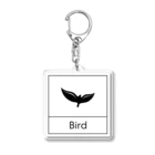 ミニマルくんの四角におさまるBird Acrylic Key Chain