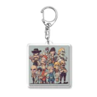 Ancoのグリッドダラー Acrylic Key Chain