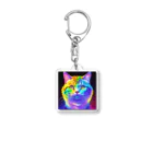 629_CAT_ARTのカラフルサイバーキャット vol3 Acrylic Key Chain