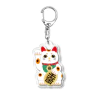 めろんぱん・ヘルメットの招金猫 Acrylic Key Chain