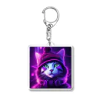 studio-Mのニット帽ネコ Acrylic Key Chain