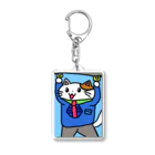 nochunの通勤ネコ Acrylic Key Chain