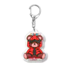 KURONEKO FACTORYのオリジナル創作【COLORS】レッド（テディベアver） Acrylic Key Chain