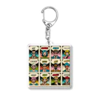 minishokoのアメコミ風コラージュ Acrylic Key Chain