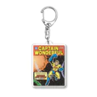 jimmy COMICSのキャプテンワンダフル comic cover MIGHTY Acrylic Key Chain