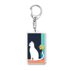 cute_wing      ~variety store~の白猫 Acrylic Key Chain