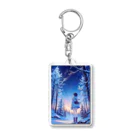 卯月なのかのMagical Winter Journey　〜雪に染められた銀世界の旅〜　No.4「Dawn」 Acrylic Key Chain