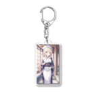 MENCHIKATSUの着物の女の子(冬) Acrylic Key Chain