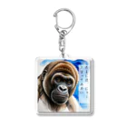 Animal_murmurのゴリラ呟き Acrylic Key Chain