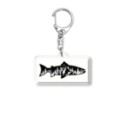 No Fishing No Life の山？　魚？ Acrylic Key Chain