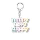 はしくれじゃいSHOPのHAPPYはっぴーハッピー アクリルキーホルダー