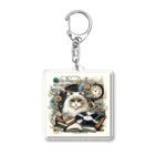 Artful Whiskersのノスタルジック キャット Acrylic Key Chain