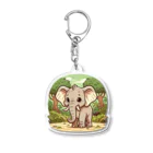 SAI.AI【ビンテージアニマル】のelephant【ビンテージアニマル】 Acrylic Key Chain