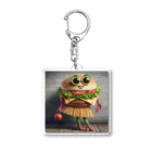 burgersのおしゃれハンバーガージェシー アクリルキーホルダー