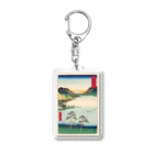 浮世絵屋の広重「冨二三十六景㉘　信州諏訪之湖」歌川広重の浮世絵 Acrylic Key Chain