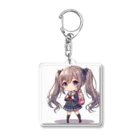 luckyTigerの可愛い女子 Acrylic Key Chain