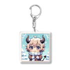 呪文・魔法唱えますのオニのコドモ Acrylic Key Chain