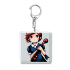 ほっこり絵音舎のオケ部入団希望の リンちゃん Acrylic Key Chain