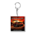 ｱｰﾄｷﾞｬﾗﾘｰ こっそり堂 (笑のChevy Camaro Z28 Oklahoma モンスターマシーン Acrylic Key Chain