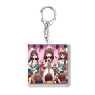 k.corporationのAI美女バンド Acrylic Key Chain