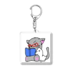 Kujakuの朗読猫 Acrylic Key Chain