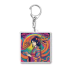 100万屋の百万屋の双竜と巫女グッツ Acrylic Key Chain