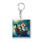 桜猫店-sakuraneko-の釣り猫君 Acrylic Key Chain