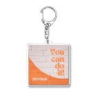 MITSUNORI OFFICIAL SHOPのYou can do it! ジャケット アクリルキーホルダー