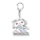 itsuto-こねこしょうしょうめんへらの「おやすみ…して…？」ひらがなver. Acrylic Key Chain