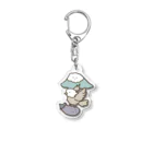 ねこいのいちふじにたかさんなすび Acrylic Key Chain