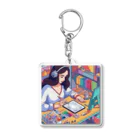 Radiant Lifestyle Storeの女性イラストレーター Acrylic Key Chain