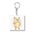 さとうさしみ。のメガネっクマ② Acrylic Key Chain