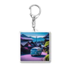 ta95の五箇山合掌造り集落（岐阜県）を旅するワーゲンバス Acrylic Key Chain