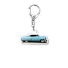 wowwooのChevrolet Bel Air　BLUE Acrylic Key Chain