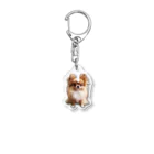 maru153921のろんぐこーとちわわ Acrylic Key Chain