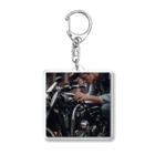 GROUND-WORKSのバイク整備 Acrylic Key Chain