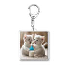 xwd28の双子の子猫 Acrylic Key Chain