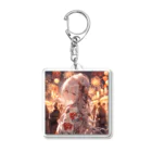 シルバームーンコーストの銀髪美女 シリーズ2 in 花火大会 Acrylic Key Chain